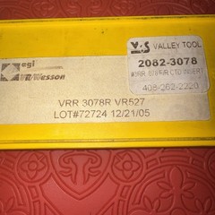 agi VR WESSON Carbide Inserts – VRR 3078R VR527 (Q35) 4pcs