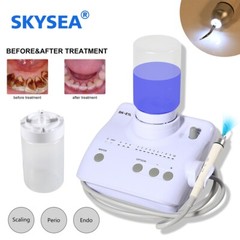 Dental Ultrasonic Piezo Scaler LED Handpiece 2*Bottle Cavitron f/ EMS WOODPECKER