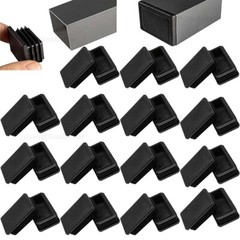 Rectangular Plastic End Caps For Tubing Blanking Plugs Inserts Furniture Feet