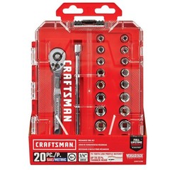 Craftsman 20Pc 1/4 Inch Drive Mechanics Tool Set