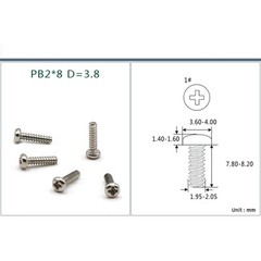 Self Tapping Screws Pan Head PB1/1.2/1.4/1.5/1.6/1.7/1.8/2mm Carbon Steel Bolts