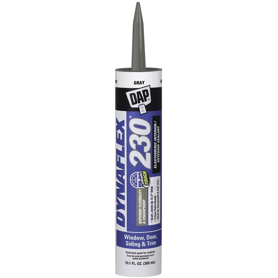 DAP DYNAFLEX 230 Premium Elastomeric Interior/Exterior Sealant: 10.1 fl oz. (Gre