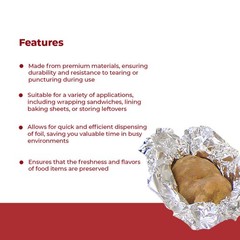 Heavy Duty Aluminum Foil 18 x 1000′ 1 Roll