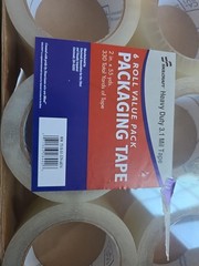 2″ Heavy-Duty Clear Packing Tape – 3.1 mil Thickness, 55 Yards (330 ft)