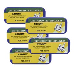 Dental Orthodontic Brackets MIM Monoblock Braces Mini Roth.022 345 Hooks Metal