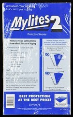 Mylites 2 Mil Comic Book Standard Size 7 1/4 x 10 1/2 Plus 1-1/2 Flap Pack of