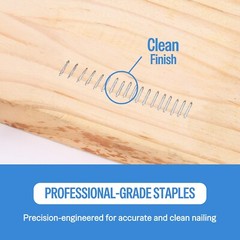meite 22GA 3/8-Inch Crown Stainless Steel Upholstery Staples 3/8″ – 1/2″ 71 Type