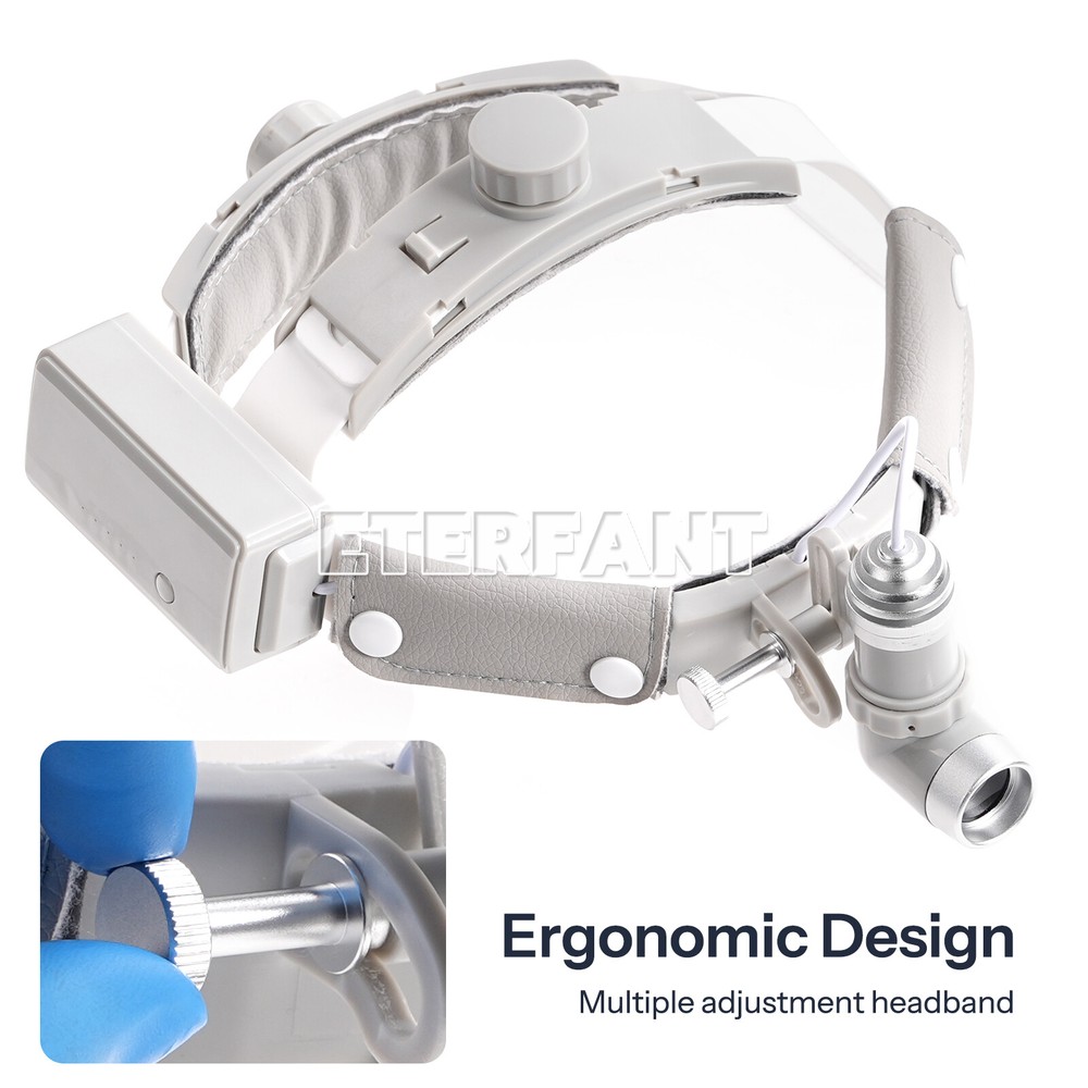10W LED Dental Medical Headband Head Light Good Light Spot ENT Specific Headlamp