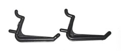 Plastic JUMBO Black L HOOK Peg Board Kit Tool Storage Craft Hooks Pick A Pack