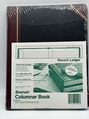 Sealed Vintage Book Record Ledger Boorum & Pease Hardcover Columnar 150 Pg