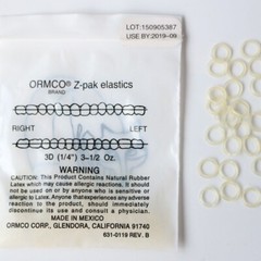 1 Pack 5000pcs/box Dental Orhtodontic Zoo ormaco elastic band Fox 3.5 OZ 1/4″