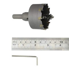 AUTOTOOLHOME 2 Inch Metal Hole Saw 50mm Tooth Carbide Tipped TCT Silver