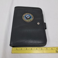 US Department of the Navy 3 Ring Planner Organizer Binder Snap Closure