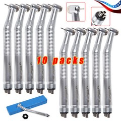 10 Pcs Seasky NSK PANA MAX Style Dental High Speed Turbine Handpiece Push 4Holes