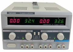 Tekpower TP-3005D-3 Triple Outputs Linear-Type DC Power Supply, 0-30 Volts 0-5 A