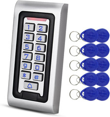 Standalone IP68 Waterproof RFID Access Control Keypad Metal Card Reader + 10P…