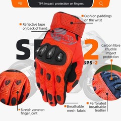 Unisex Full Finger Touchscreen Motorcycle Racing Gloves for OffRoad Sports