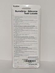 Authentic Fluke TL224 SureGrip Silicone Test Leads 1.5m Right Angle DMM Probes