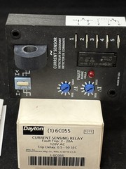 Dayton 6C055 Current Sensing Relay 120V AC 10A SPDT 5-Pin Indicator Light