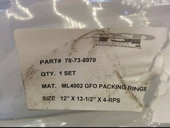 ML4002 GFO PACKING RINGS, SIZE 12″ x 13-1/2″ x 4-RPS, NIB