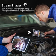 Teslong Borescope Inspection Camera 8.5MM Articulating Endoscope Automotive 32GB