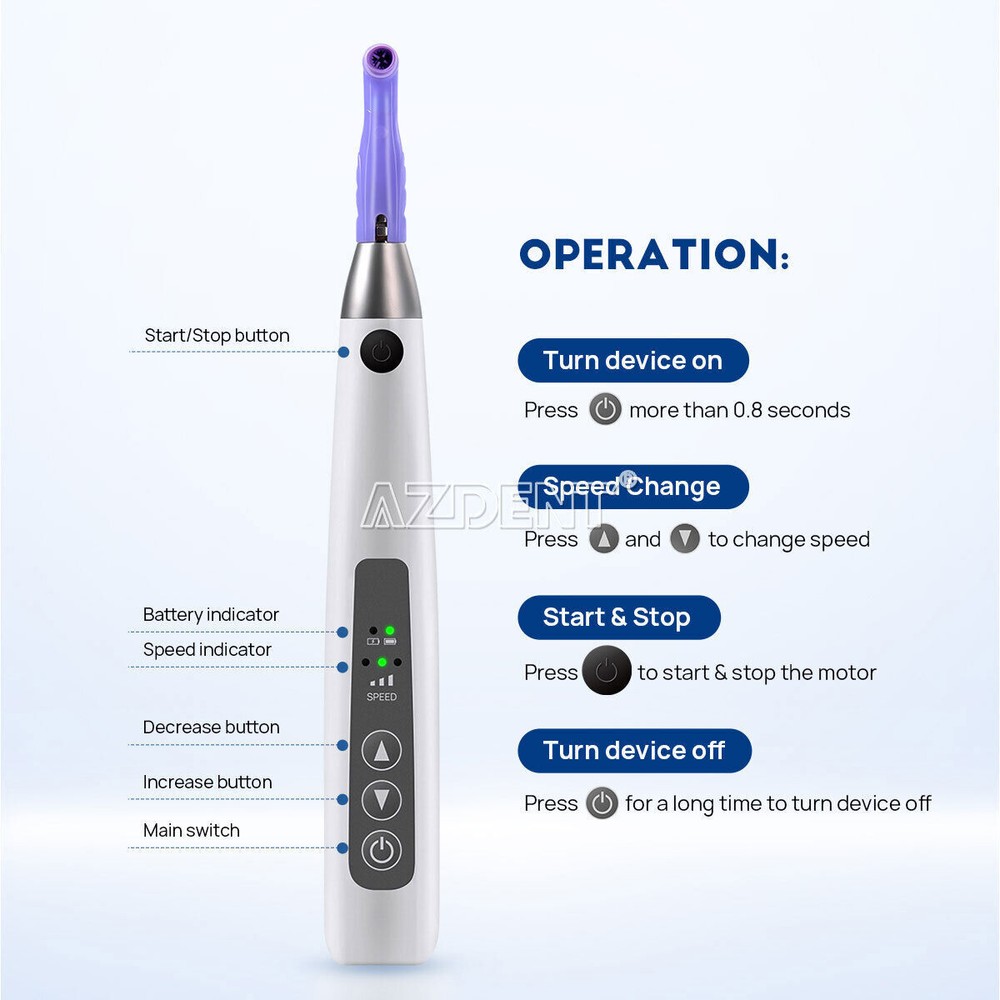 Dental Cordless Hygiene Prophy Polishing Handpiece /Brushes Resin Wheel Polisher
