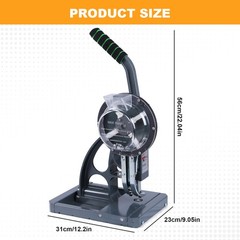 Semi-Automatic Tarpaulin Eyelet Press with 5000Pcs Metal Eyelets 10mm Hand Manua