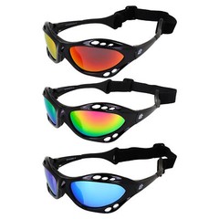 3 Pairs Birdz Seahawk Polarized Sunglasses Black w/ Red Pink Green Mirror Lens
