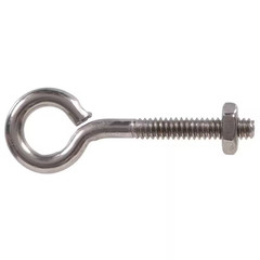 1/4 In.-20 Tpi X 2-5/8 In. Stainless Steel Eye Bolt with Hex Nut (10-Pack) NEW