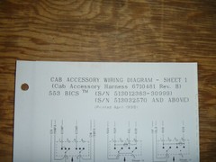 Bobcat 553 BICS Skid Steer Cab Accs Electrical Wiring Diagram Schematic Manual