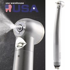 Dental High Speed air Turbine Push Button 4 Holes Handpiece with Led Fiber Optic