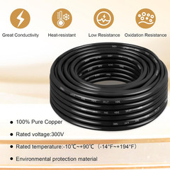 14/4 AWG Mini-Split Cable – 30FT 14 AWG 4 Conductor Control Cable 300V Stranded
