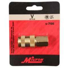 Milton Industries, Inc. 3/8 In. MNPT V Style High Flow Coupler