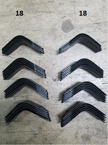King Kutter 505036 Tiller Tines TG48 TG-G48 #505036 Set of 36 (18 LH 18 RH)