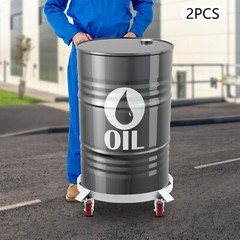 55 Gal Drum Dolly Heavy Duty Barrel Cart 1200 lbs with Swivel Casters Steel