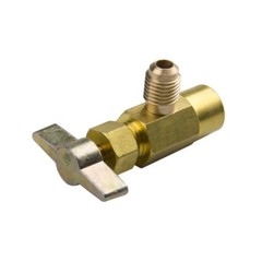 Can Tap Valve HVAC Refrigerant Dispenser Tank Adapter 1/4 Freon hose Self Seal