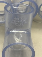 LOT of 6 Spears 406-010 1″ PVC 90 ELBOW SOCKET SCH40 Clear