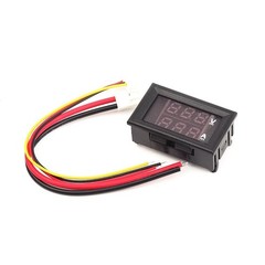 2pcs DC 100V 10A Voltmeter Ammeter LED Dual Volt Amp Meter Voltage Current Gauge