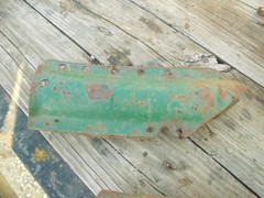 Oliver grain drill planter seed shoot row bracket