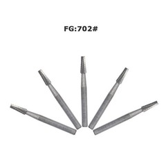 Dental Surgical Tungsten Carbide Burs FLAT END TAPER Fissure 702 FG FGOS 25/28mm