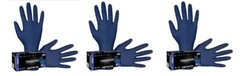 SAS Safety 6604 Thickster X-Large Textured Exam Grade Latex Gloves, Blue(3 Pack)
