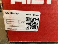 Hilti HDI+ / HDI FLUSH ANCHOR Drop-in anchor 1/2″ # 2080046 Box of 300 *NIB*