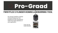 TwistFlex 3-1/2” 320 Silicon Carbide Cylinder Hone 84-89mm, Bores 3.3”-3.5”…