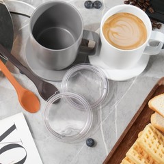 1 Pack 14oz Ember Mug Replacement Lid with 1 Pack Silicone Coffee Spoon, Set …