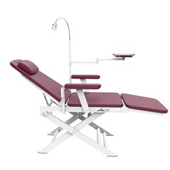 Dental Portable Folding Chair Foldable Mobile Chair with Tray & LED Light