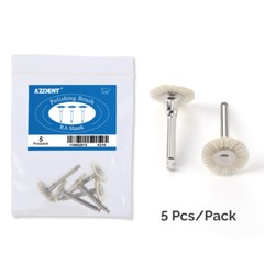 AZDENT Dental Polishing RA Brushes Wheel Goat Hair/Felt/Cotton for Contra Angle
