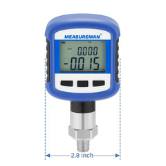 Bluetooth Digital Pressure Gauge 0-160Psi, Stainless Steel, LCD Light
