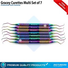 DENTAL GRACEY CURETTES PERIODONTAL 1/2 3/4 5/6 7/8 9/10 11/12 13/14 Light Weight