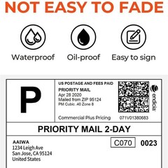 Fanfold 4 x 6 Direct Thermal Shipping Labels (2 Stacks – 4000 Total Labels)