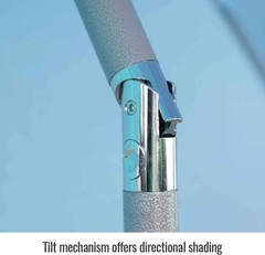 UB200 Core Flame-Resistant Industrial Umbrella, Blue 87.5 inches